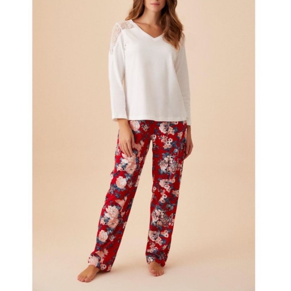 2 Piece Floral Pj Set